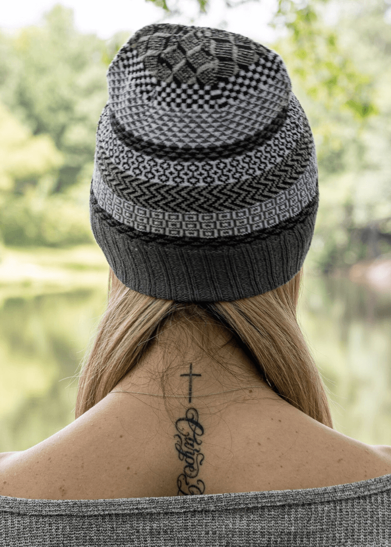MIDNIGHT Knitted Beanie Hat Made in USA
