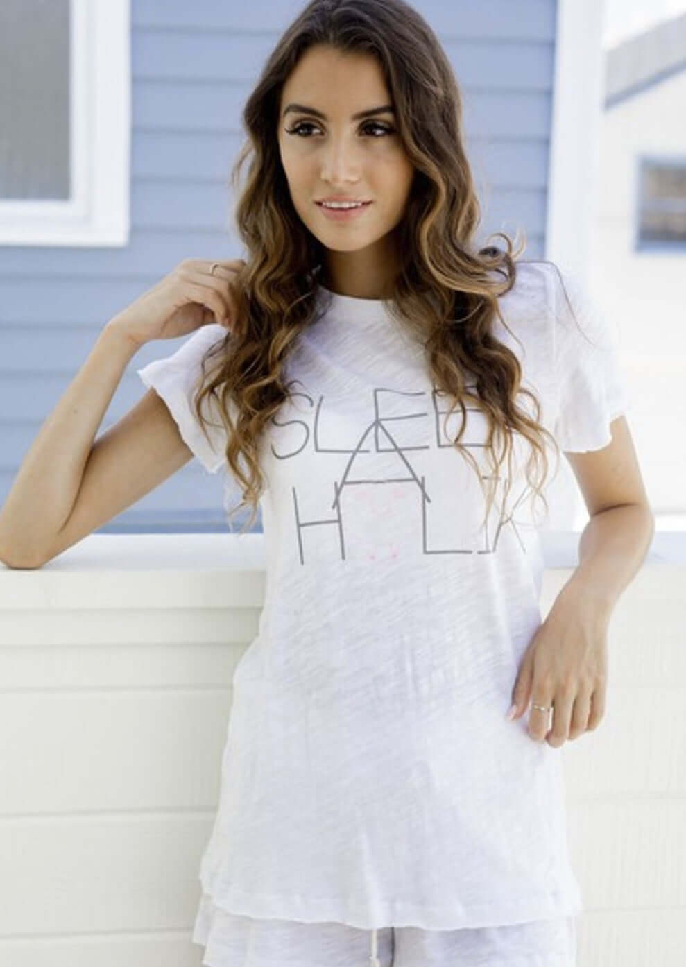 Sleepaholik Thin Line Logo Tee - Clearance Final Sale
