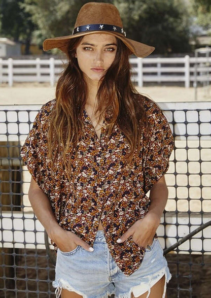 Our Favorite Versatile Button Down Top in Prints  CLEARANCE FINAL SALE