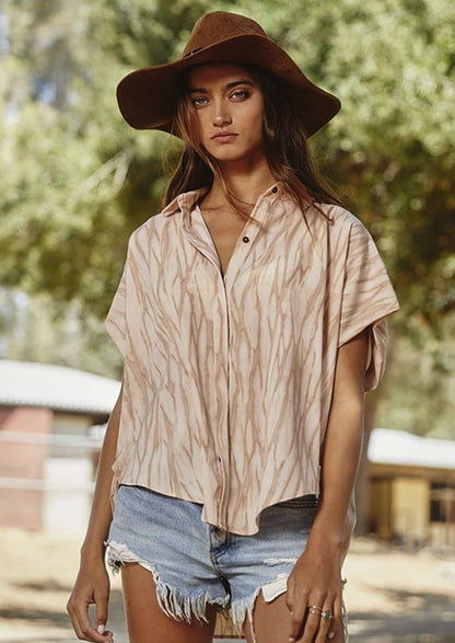 Our Favorite Versatile Button Down Top in Prints  CLEARANCE FINAL SALE