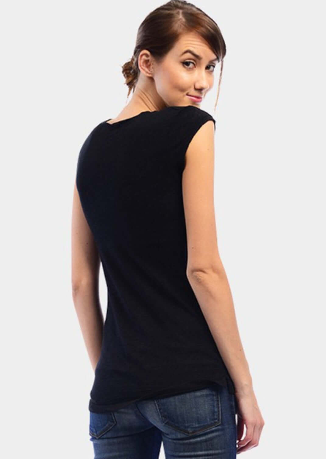 Scoop Neck Fitted Tee - CLEARANCE FINAL SALE
