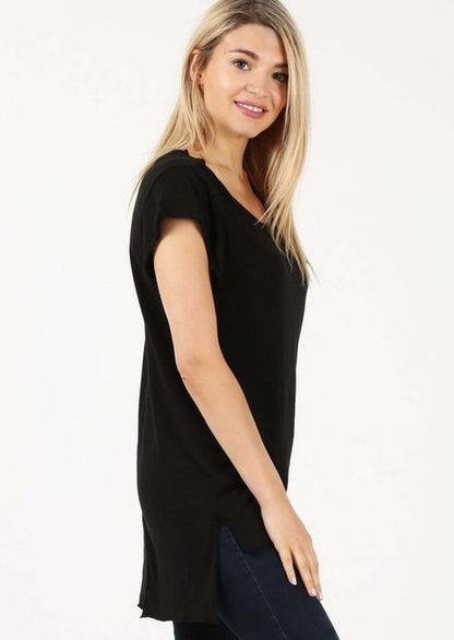 Cotton Modal High Low Tunic Tee CLEARANCE FINAL SALE