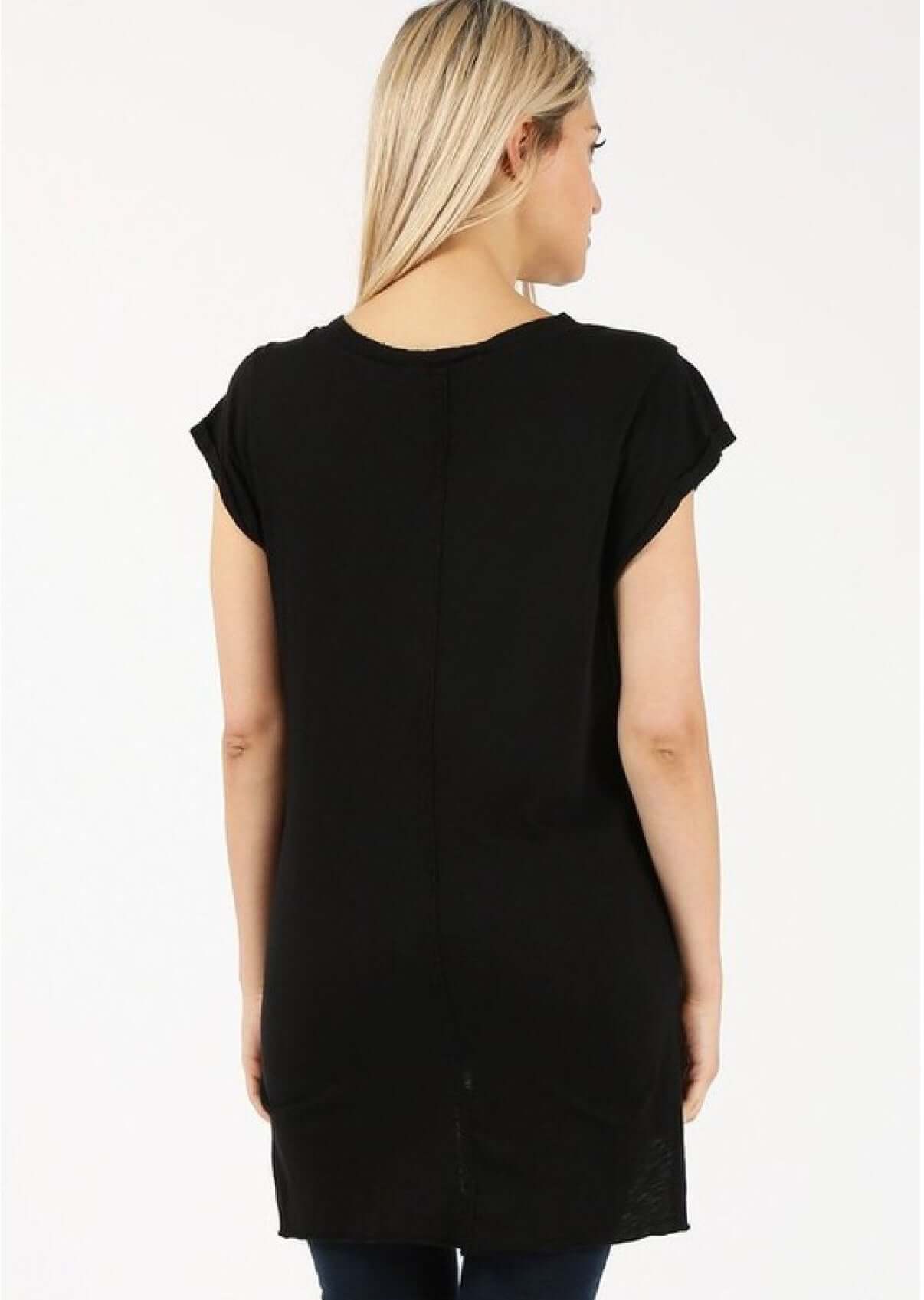 Cotton Modal High Low Tunic Tee CLEARANCE FINAL SALE