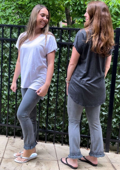 High Low V-Neck Super Comfy Tee - Clearance Final Sale