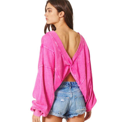 Reversible Twist Sweatshirt Made in USA