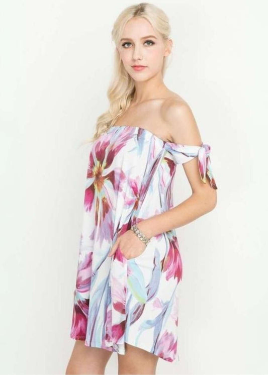 Floral Mini Dress or Tunic CLEARANCE FINAL SALE