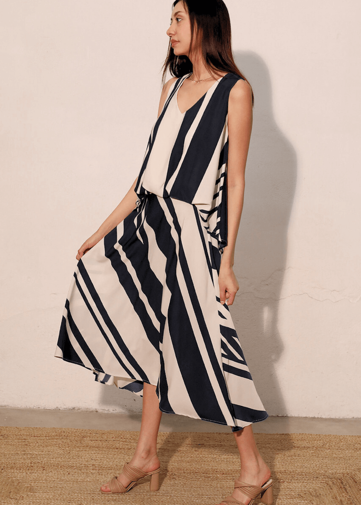 Sienna Stripe Front Tucked Top
