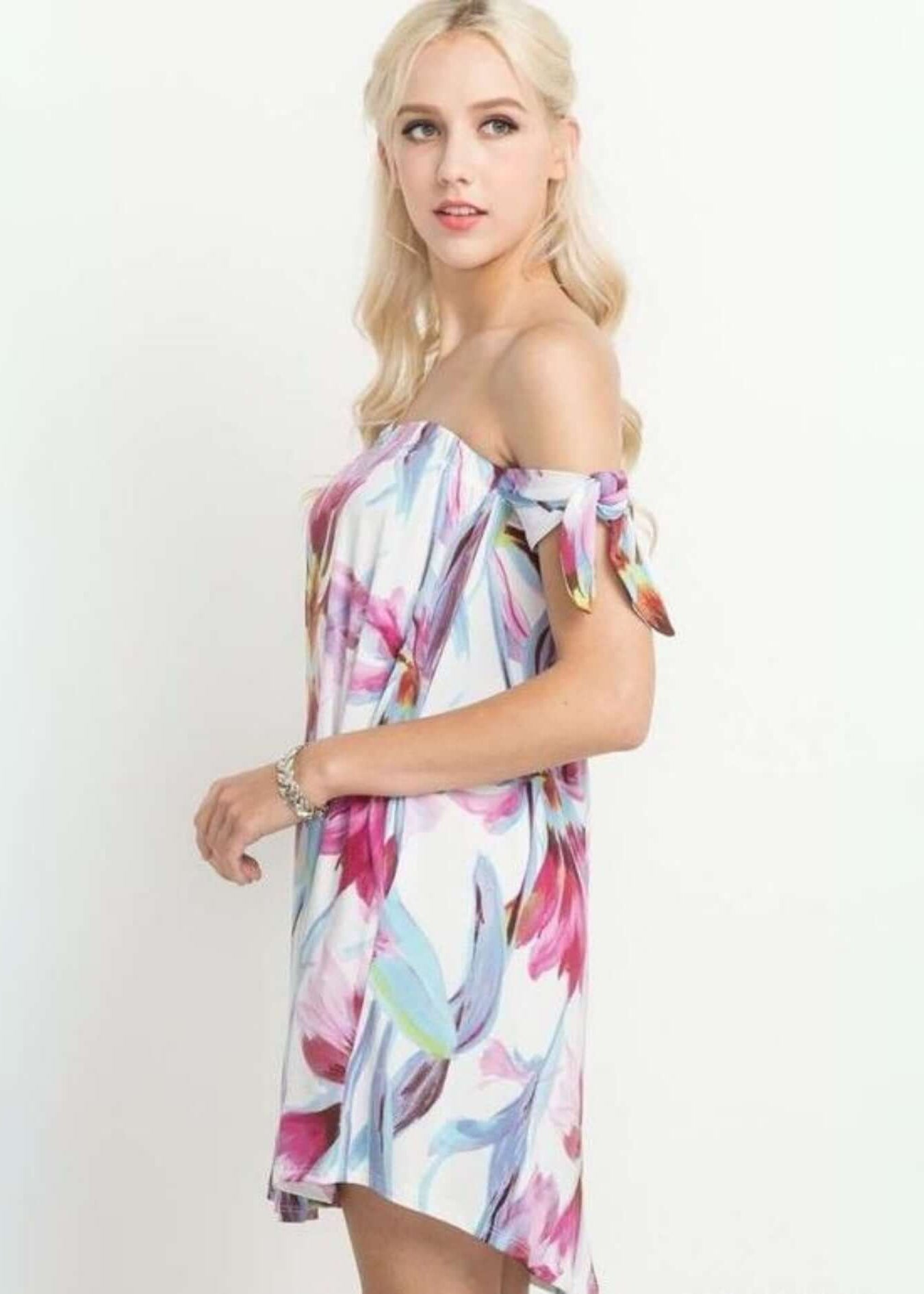 Floral Mini Dress or Tunic CLEARANCE FINAL SALE