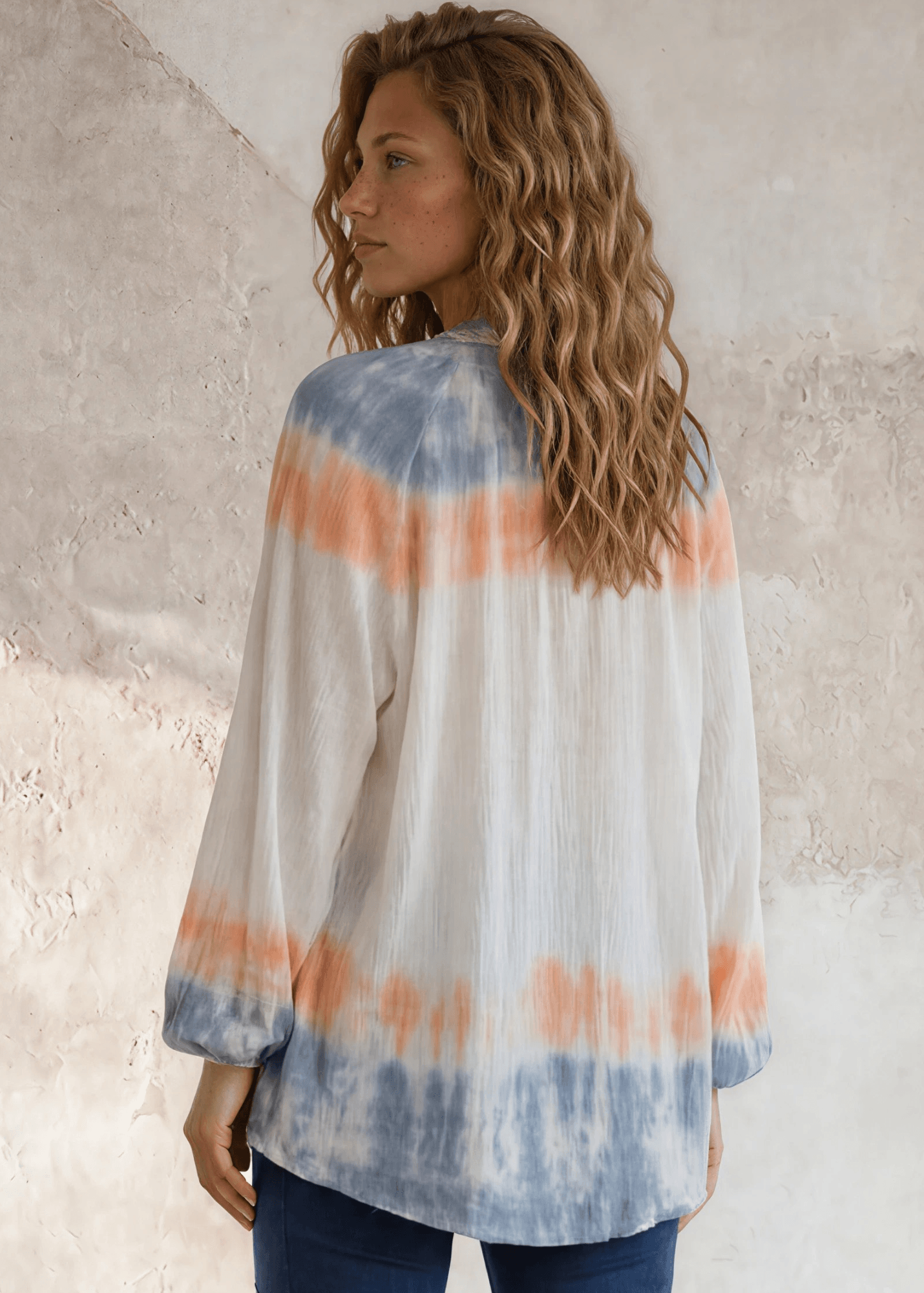 Maya Cotton Gauze Tie Dye Top Made in USA