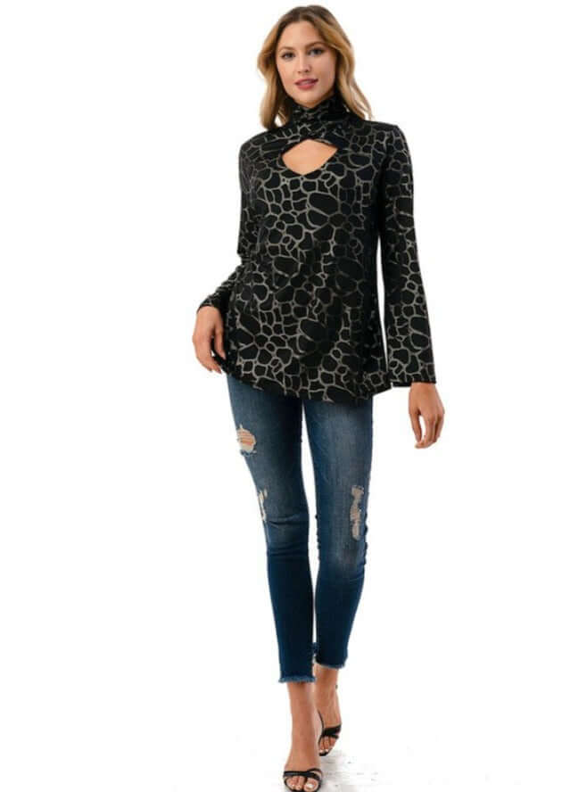 Black Alluring Night Out Top CLEARANCE FINAL SALE