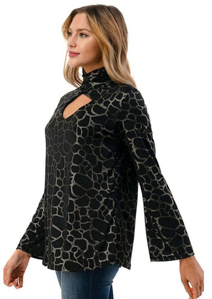 Black Alluring Night Out Top CLEARANCE FINAL SALE