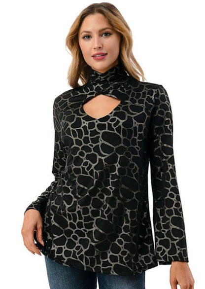 Black Alluring Night Out Top CLEARANCE FINAL SALE