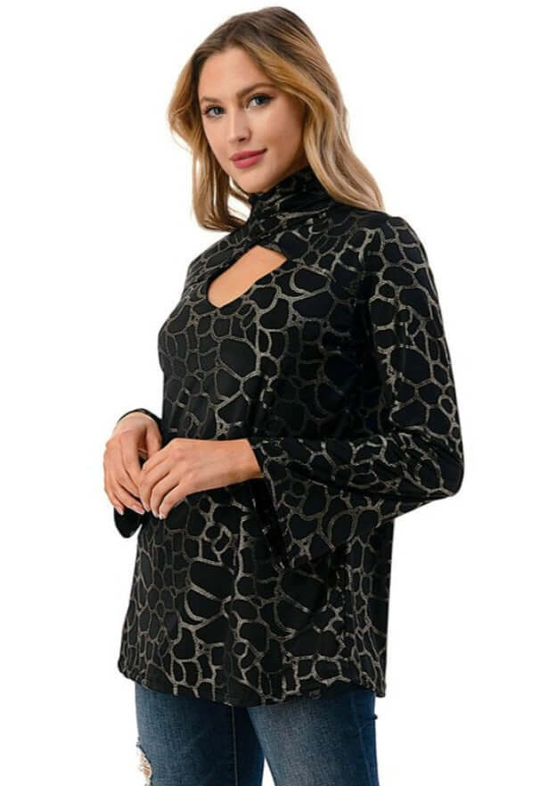 Black Alluring Night Out Top CLEARANCE FINAL SALE