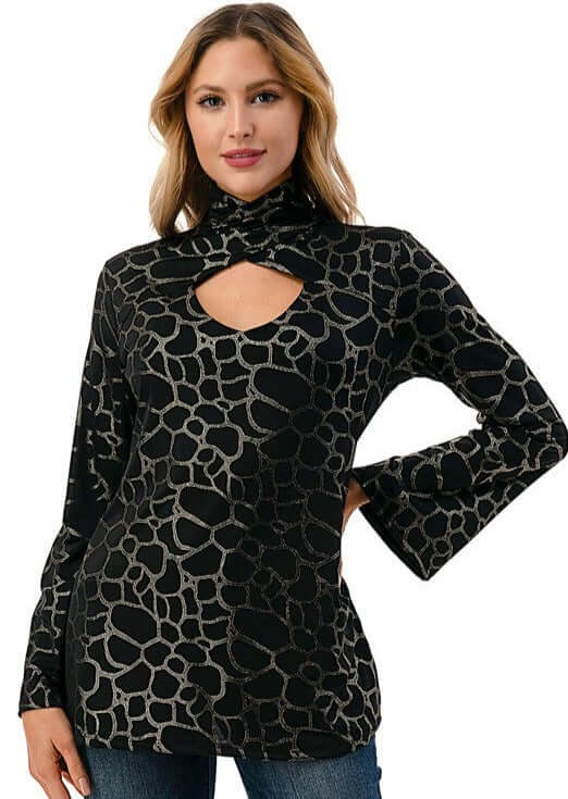 Black Alluring Night Out Top CLEARANCE FINAL SALE