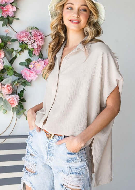 Our Favorite Versatile Button Down Top - CLEARANCE FINAL SALE