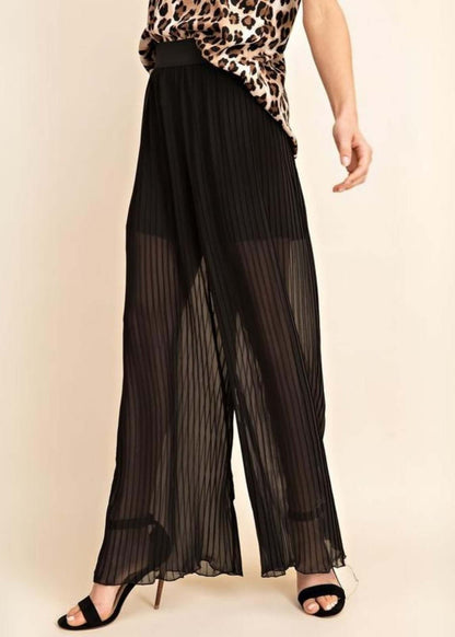 Bold & Beautiful Sheer Pleated Pants CLEARANCE FINAL SALE