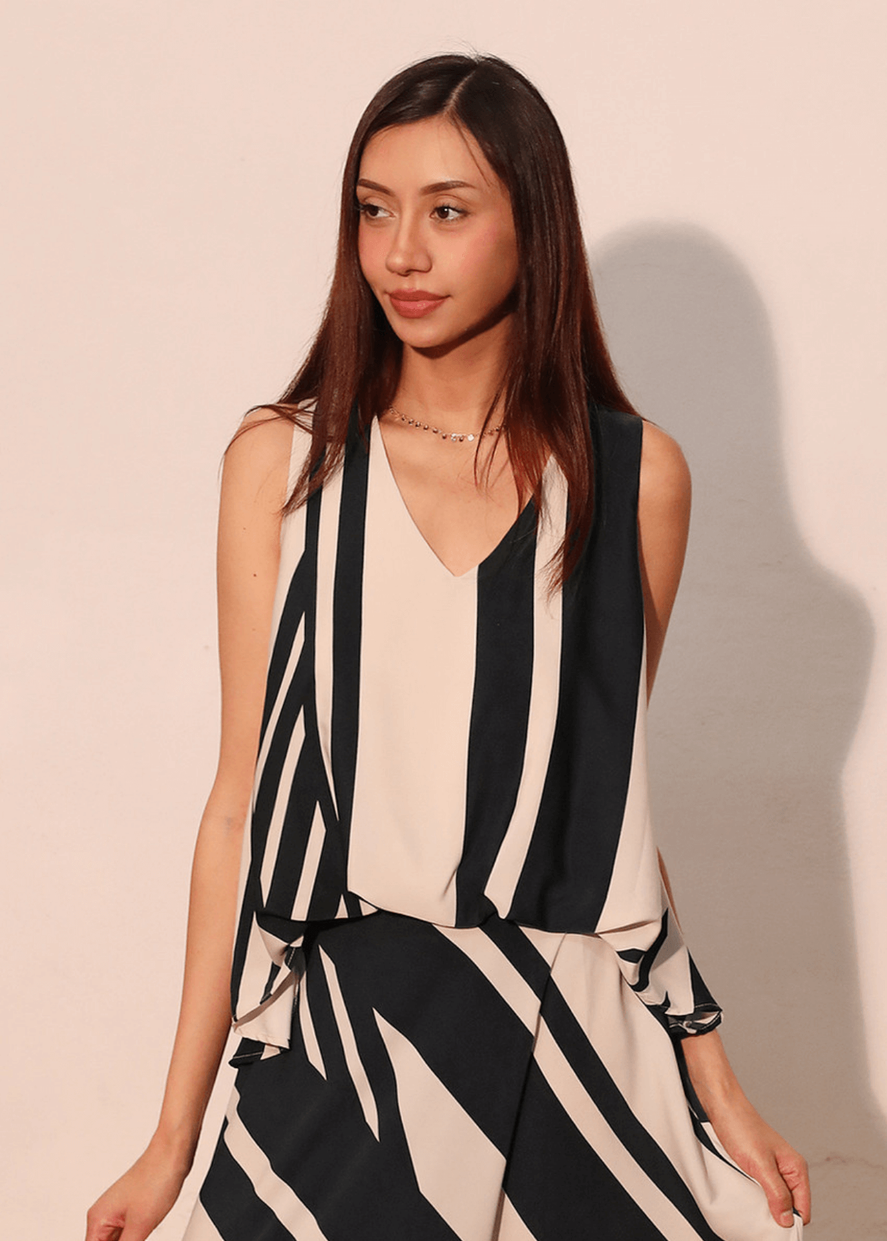Sienna Stripe Front Tucked Top