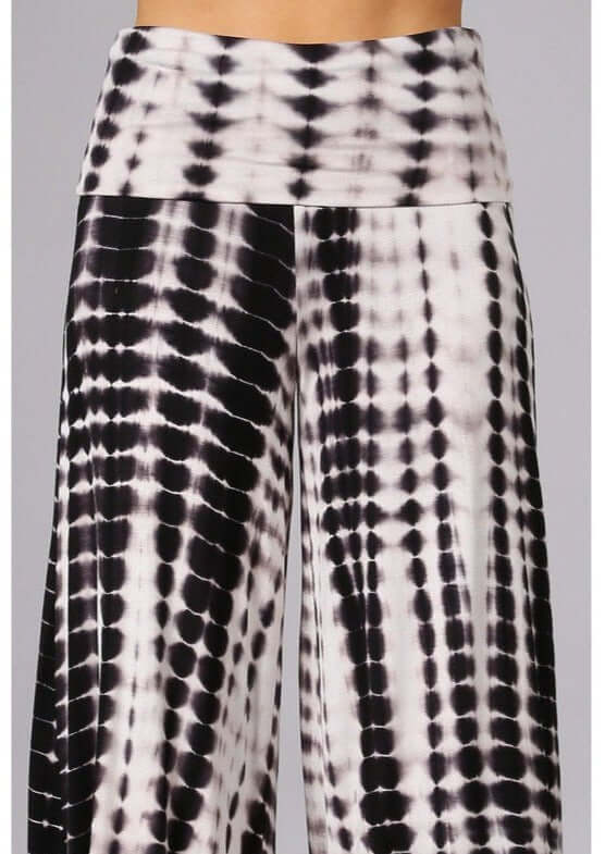 Cozy & Unique Black & White Gaucho Pants Made in USA