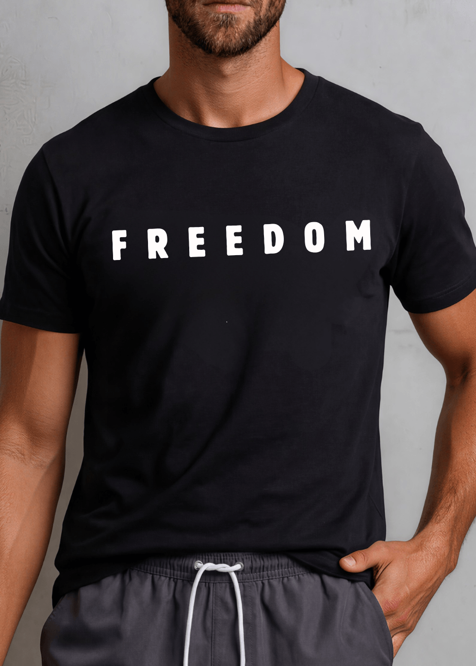 FREEDOM Patriotic Cotton T-Shirt