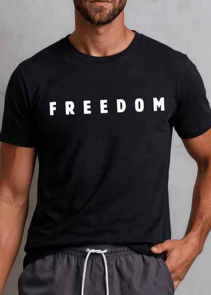 FREEDOM Patriotic Cotton T-Shirt
