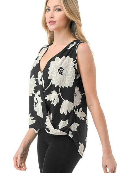 Forever Florals Surplice Top CLEARANCE FINAL SALE
