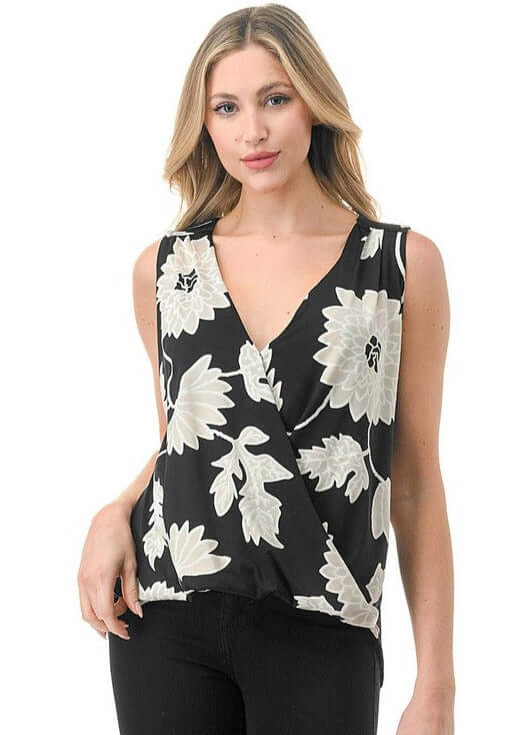 Forever Florals Surplice Top CLEARANCE FINAL SALE