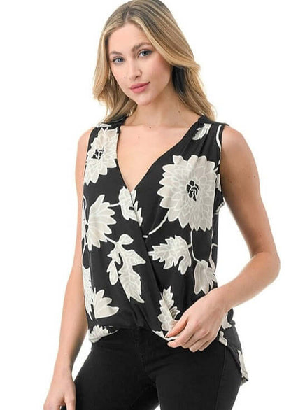 Forever Florals Surplice Top CLEARANCE FINAL SALE