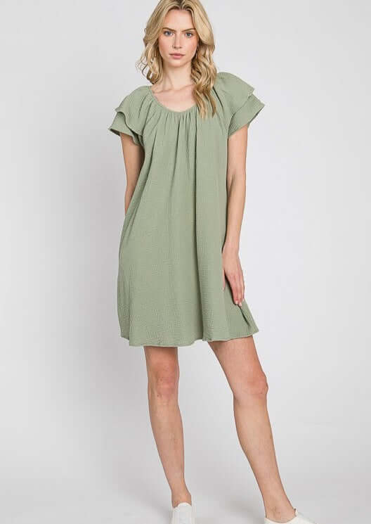 At the Park Washed Cotton Dress Made in USA