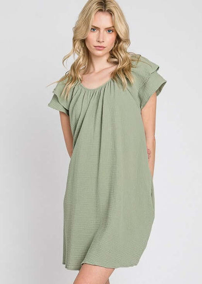 At the Park Washed Cotton Dress Made in USA