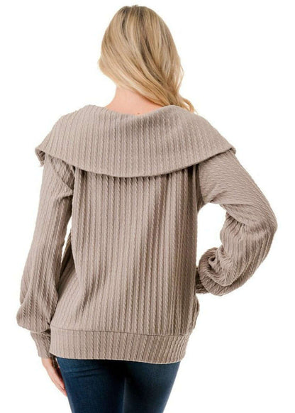 Walk in the Park Cable Knit Jacket Made in USA