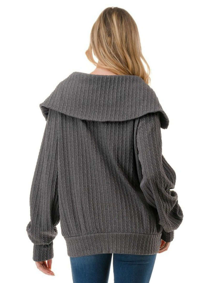 Walk in the Park Cable Knit Jacket Made in USA