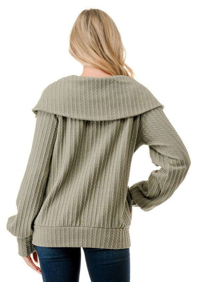 Walk in the Park Cable Knit Jacket Made in USA