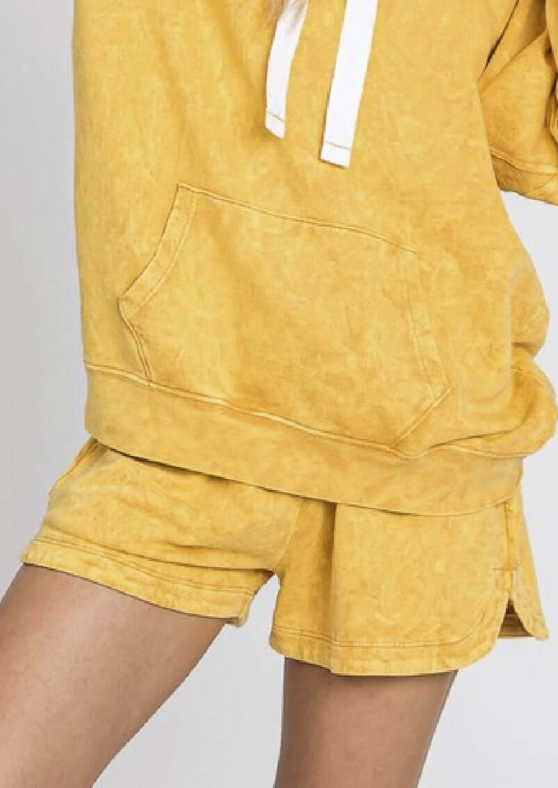 All American Mineral Washed French Terry Shorts - Clearance Final Sale
