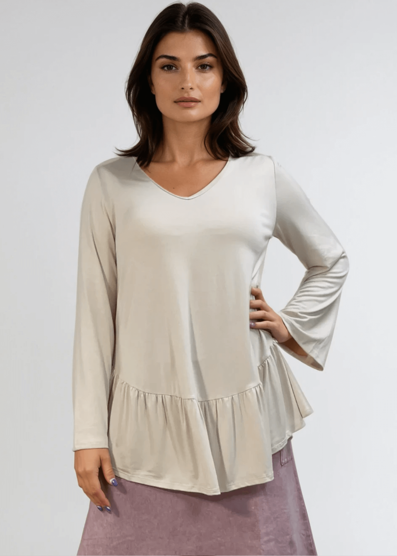 Ally Grab and Go Tunic (Cream)