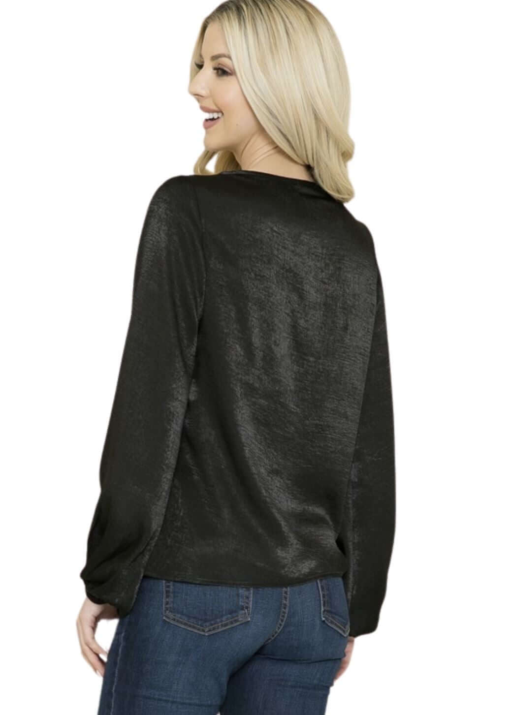Cowl Neck Satin Top CLEARANCE FINAL SALE