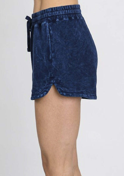 All American Mineral Washed French Terry Shorts - Clearance Final Sale