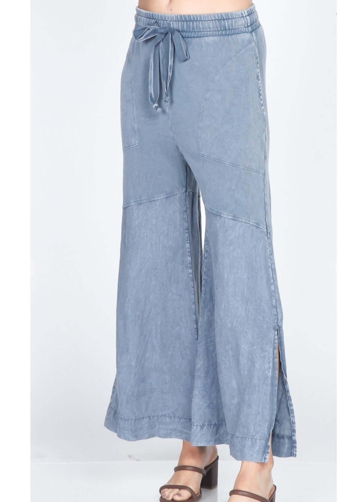 Luxury Linen Wide Leg Pants Made in USA