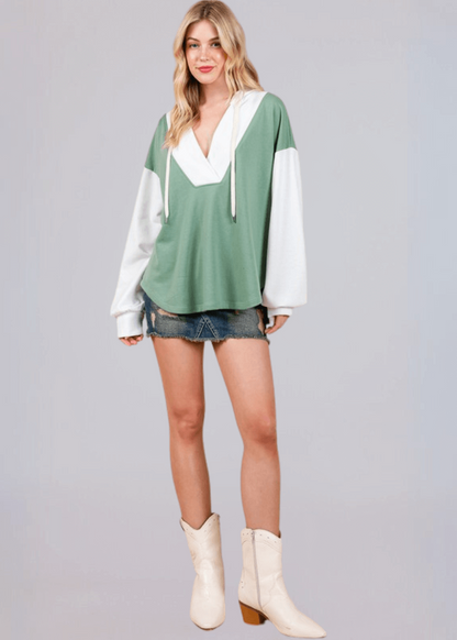 Color Block Hoodie - CLEARANCE FINAL SALE