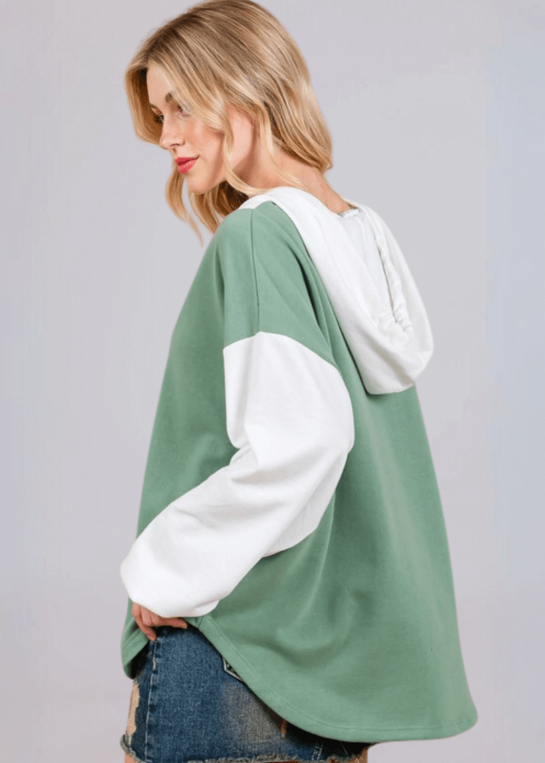 Color Block Hoodie - CLEARANCE FINAL SALE