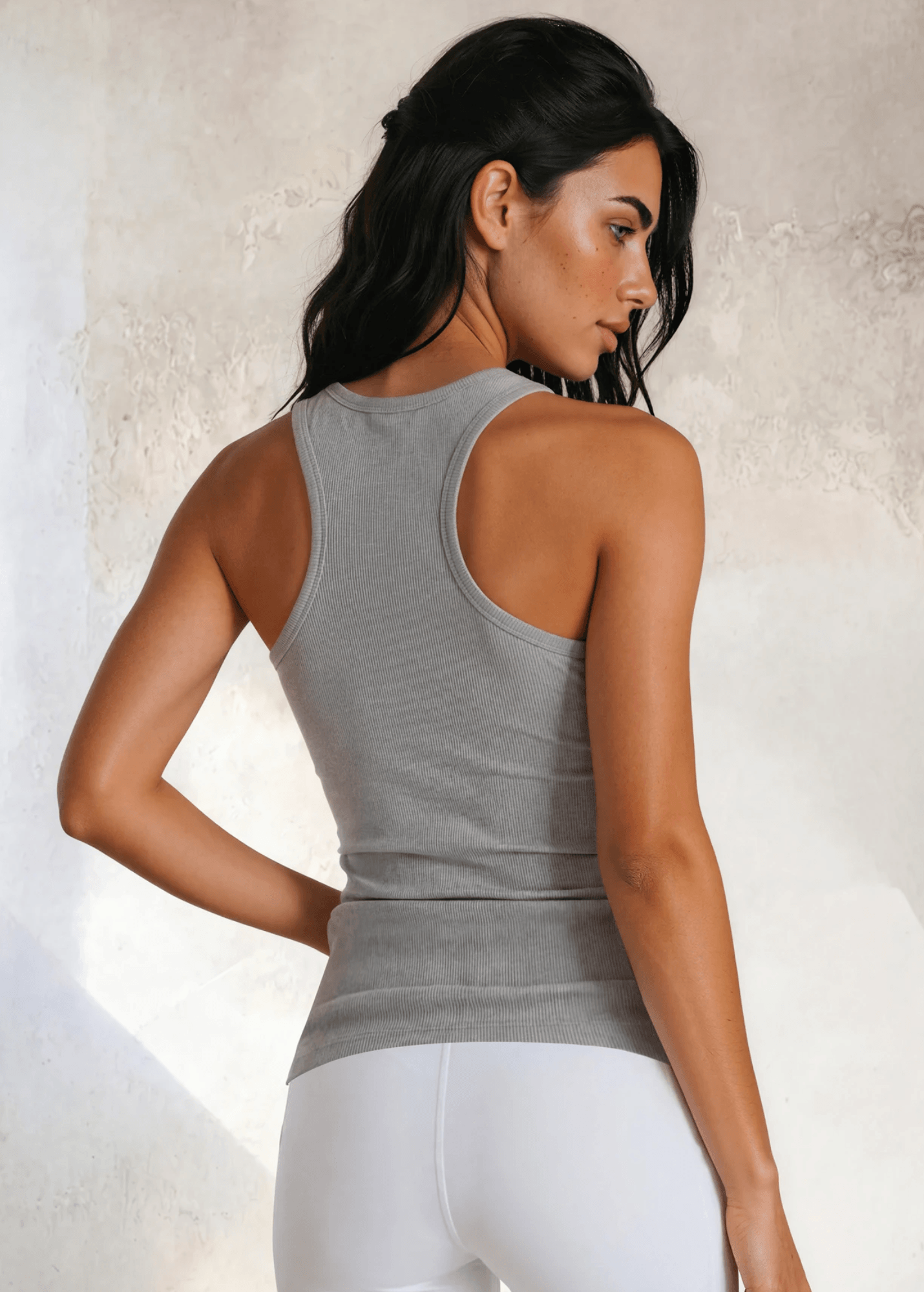 Tummy Tucker Tank Top (Cement)