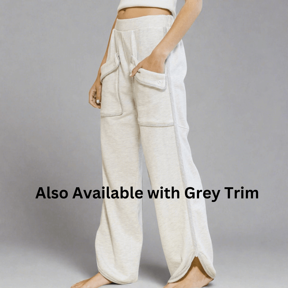 All Good Patch Pocket Pants In Grey and Pink Made in USA
