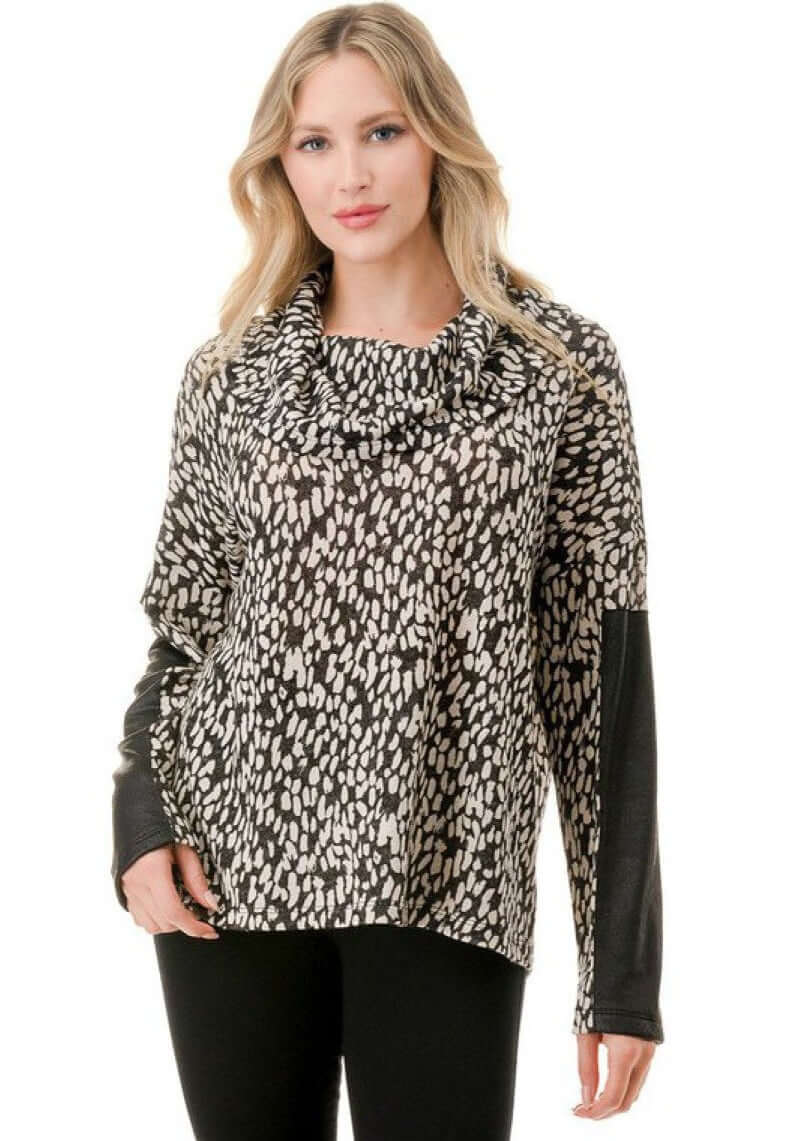 Stylish Cowl Neck Top CLEARANCE FINAL SALE