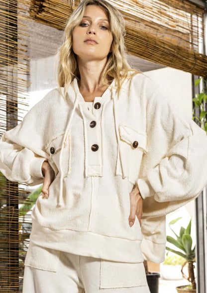 Lounge in Style French Terry Cotton Hoodie