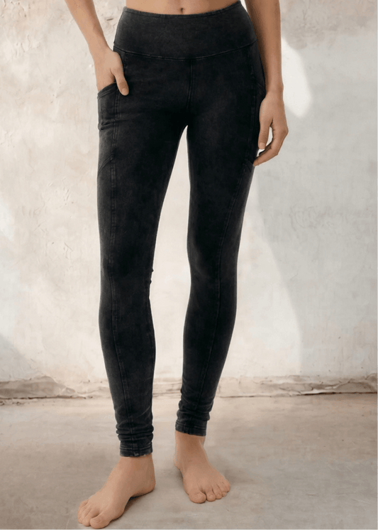 Plano Perfect Fit Pocket Leggings (Black Denim)