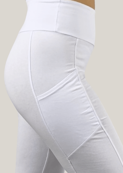 Plano Perfect Fit Pocket Leggings (Solid White)