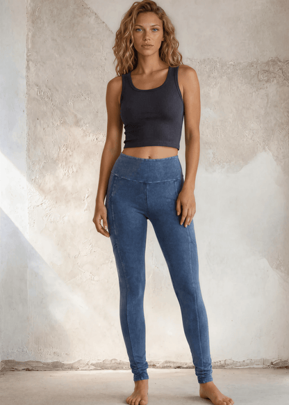 Plano Perfect Fit Pocket Leggings (Light Denim)