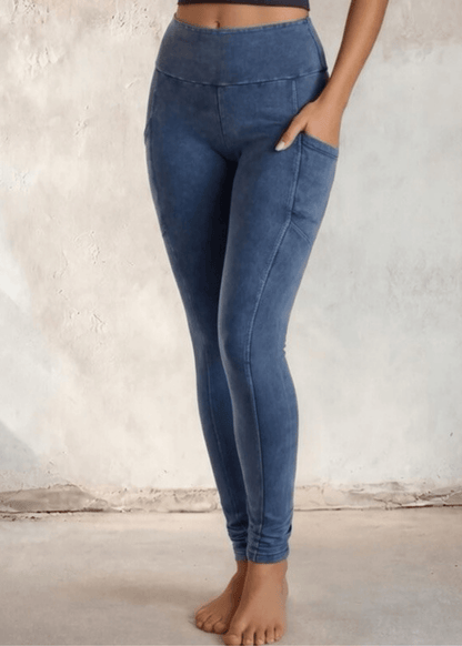 Plano Perfect Fit Pocket Leggings (Light Denim)