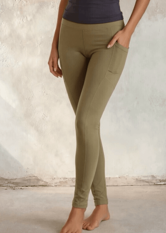 Plano  Perfect Fit Pocket Leggings (Solid Beige)