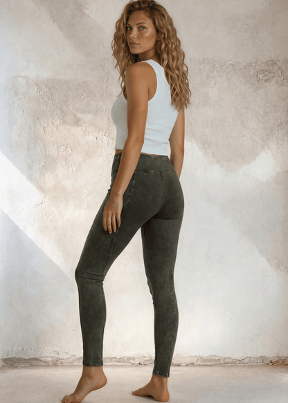 Plano Perfect Fit  Pocket Leggings (Dark Moss Green)