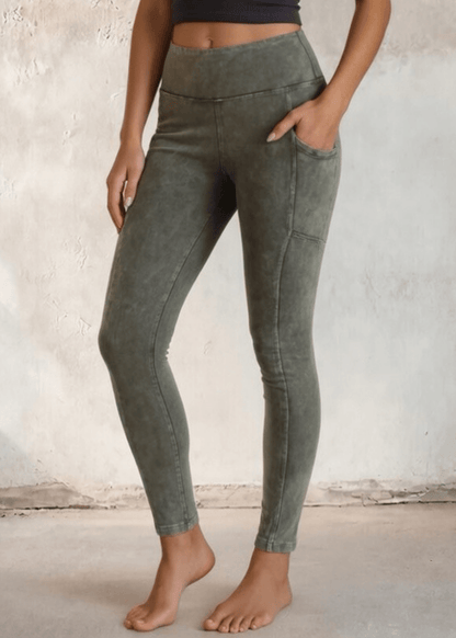 Plano  Perfect Fit Pocket Leggings (Solid Beige)
